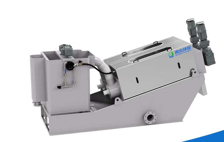 O que é uma máquina de desidratação de lodo com prensa de parafuso?